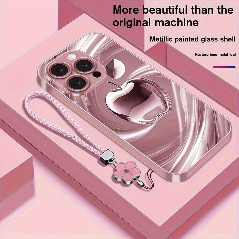 New Series Metallic Painted Phone with Lanyard for Iphone 16/16Plus/16Pro/16Promax/15/15Plus/15Pro/15Promax/14/14Plus/14Pro/14Promax/13/13Pro/13Promax/13Mini/12/12Pro/12Promax/12Mini/11/11Promax/X/Xs/Xr/Xsmax/7/8.
