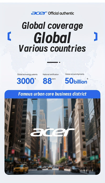 ACER HiFi High-definition Stereo Sound TWS Wireless Earbuds with Call Noise Cancellation, Long Standby Time, Dual Core 5.4 Wireless Chip, HIFI Grade Stereo Sound, Lightweight Touch Design, Fashionable Design, Comfortable for