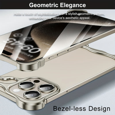 Aerospace Grade Aluminum Metal Armor Mobile Phone Case - New in the Third Quarter of 2024, Suitable for iPhone16/15 Series - Minimalist High-Strength Protection, Advanced Protective Case - Unique Reinforced Protection Design