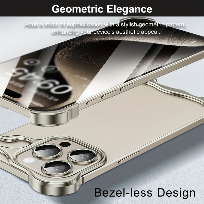 Aerospace Grade Aluminum Metal Armor Mobile Phone Case - New in the Third Quarter of 2024, Suitable for iPhone16/15 Series - Minimalist High-Strength Protection, Advanced Protective Case - Unique Reinforced Protection Design