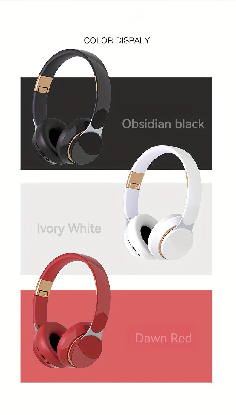 Wireless Headset Wireless Earphone Wireless 5.0 Cute Earbuds Headsets Foldable Lightweight Headphones Suitable For Travel Work Mobile Phone Computer Laptop Christmas Gift For Friends.