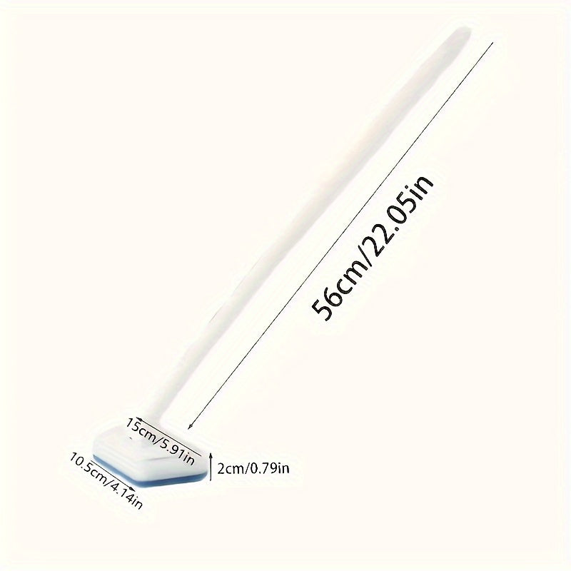 Long Handle Bathroom Wall and Floor Cleaning Brush with Removable Sponge Head - Ergonomic Durable Plastic Handle, Suitable for Tiles, Bathtubs, Mosaics Scrubbing - Multifunctional Household Cleaning Tool, No Electricity Requi