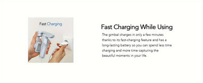 COMITOK L7Cpro Handheld Gimbal Stabilizer with 3-Axis, Portable Foldable Smart Gesture Control, USB Rechargeable, Battery, Ideal for Vlogging, Live Streaming, and Mobile Photography, Live Streaming Equipment | Modern Gimbal |