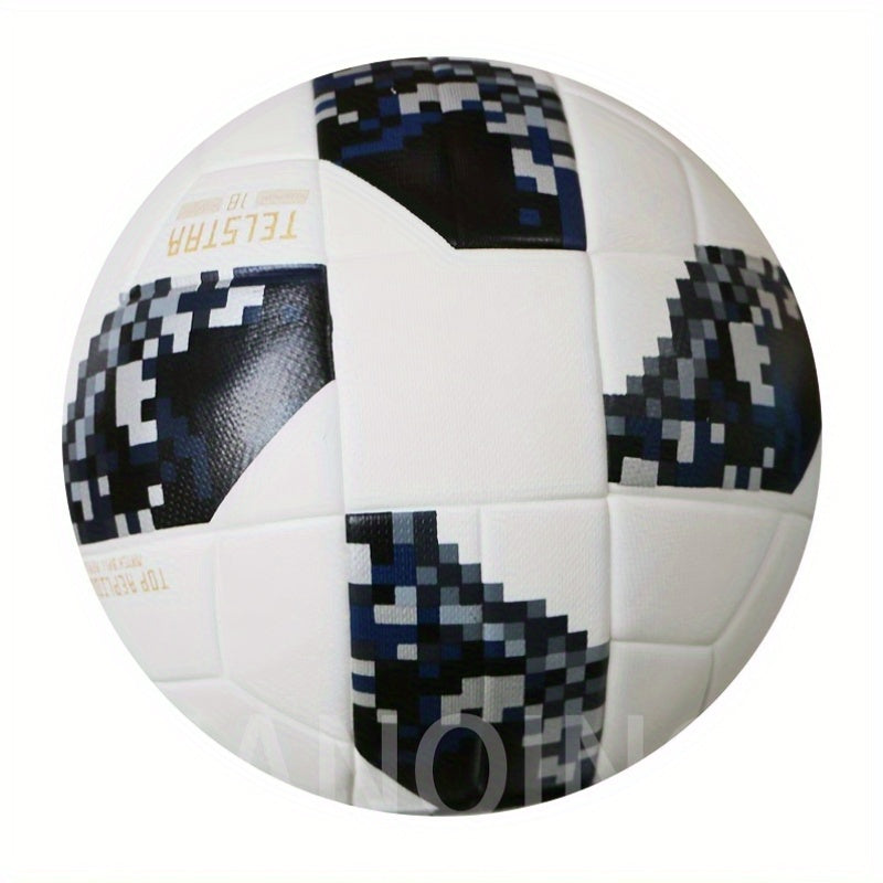 Professional No.5 Soccer Ball - Seamless Construction, Anti-Slip Texture & High Elasticity - Faux Leather Football for Training, Matches, Tournaments - Ideal for Adults, Teams, Gifts (Includes Free Ball Needle & Net) - Durabl