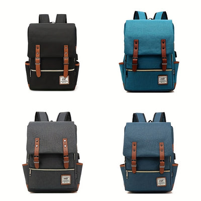 Student Backpack Travel Backpack Outdoor Casual Bag For Men And Women Computer Bag Shoulder Bag Multi-purpose Backpack With Belt Decoration