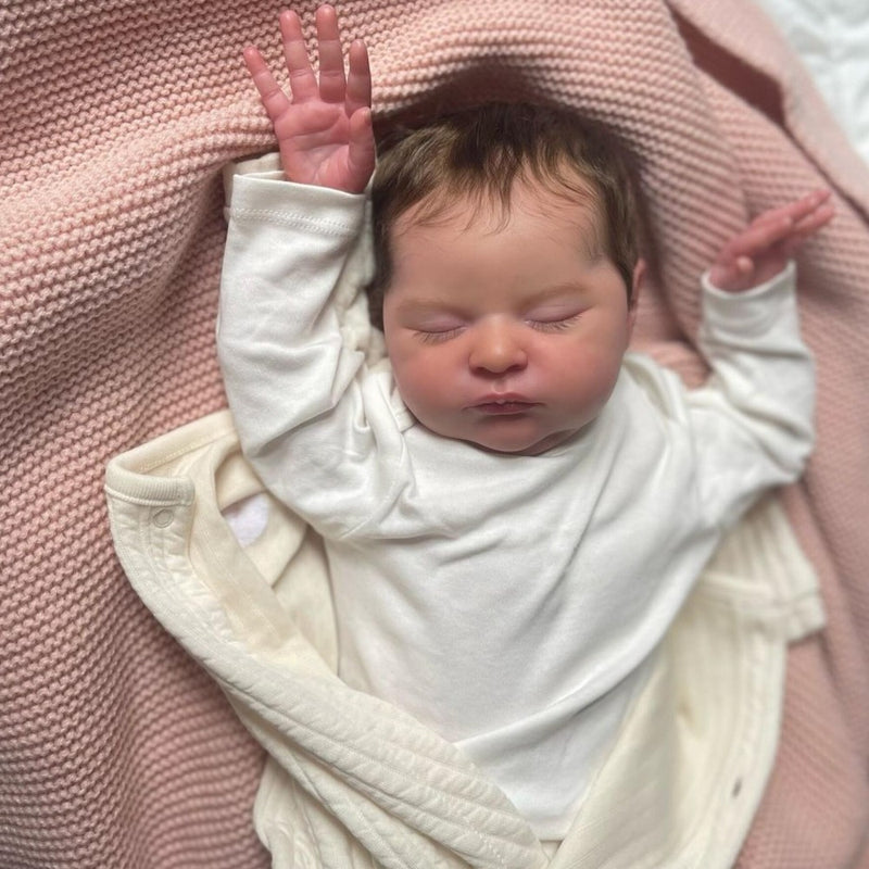 Lifelike 50.8cm Youngsters Sleeping Youngsters Doll - Soft Vinyl Limbs & Cloth Body, Hand-Rooted Hair, Includes Outfit & Accessories - Perfect Birthday or Christmas Gift for Youngsters 3+