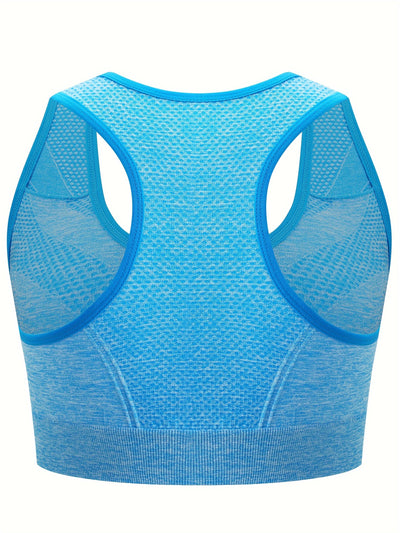 Front Hook Sports Bra Wireless Breathable High Elasticity Plus Size 3pcs