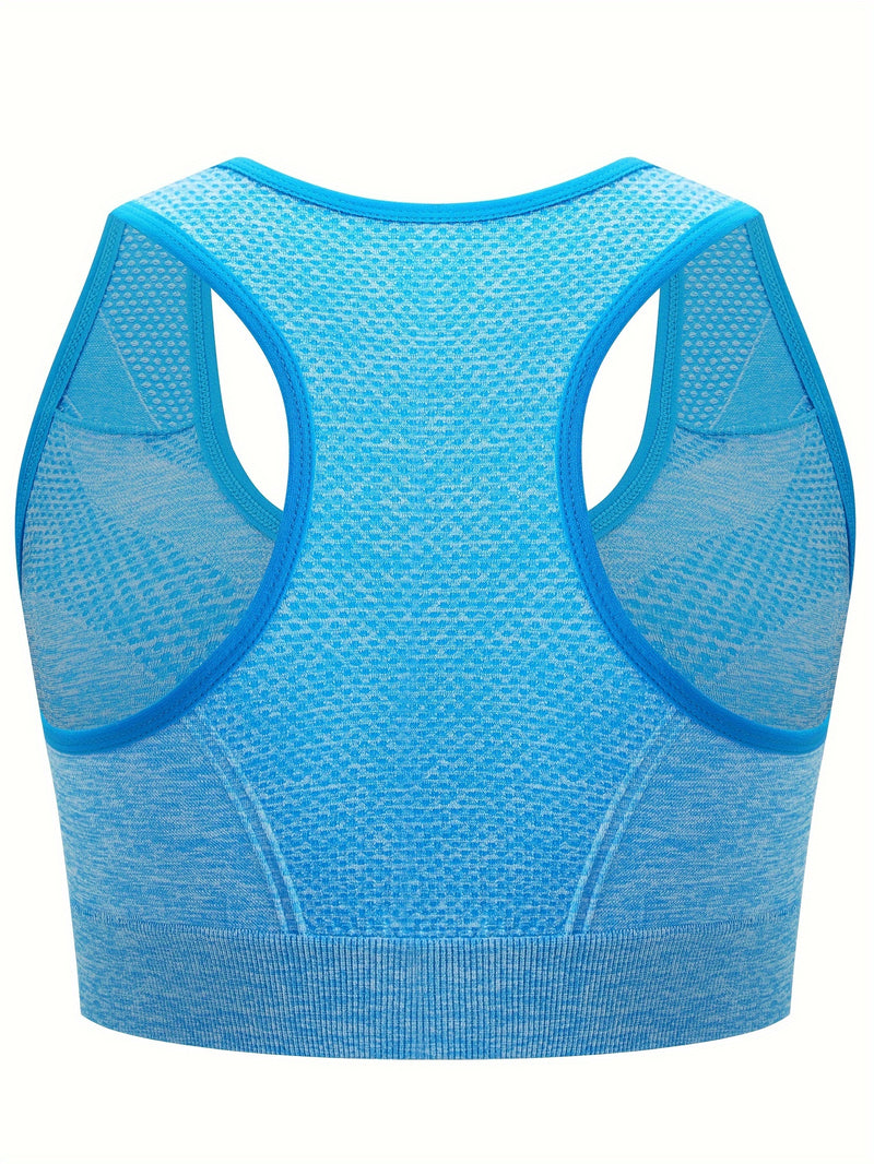 Front Hook Sports Bra Wireless Breathable High Elasticity Plus Size 3pcs