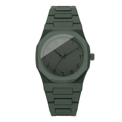 1pc Men'S Fashionable Quartz Watch with Arabic Numerals, Blue Dial & Black Strap - Stylish Minimalist Design, Battery-Powered, Non-Rechargeable, Includes Watch Box (Box Not Included), Everyday Timepiece, Sleek Watch Face, Dur