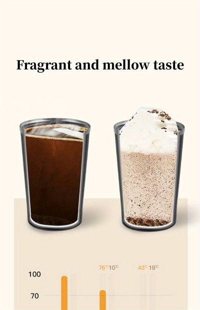 1pc Coffee Cup, Insulation And Cold Insulation Portable European High-end Exquisite Latte Cup For Men And Women, High-end Sense Portable Cup