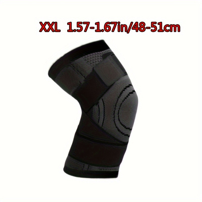 1pc Premium Breathable Compression Knee Brace - Advanced Joint Support for Sports, Gym & Hiking - Durable Protector with Enhanced Elasticity for Fitness, Weightlifting, and Mountaineering Adventures