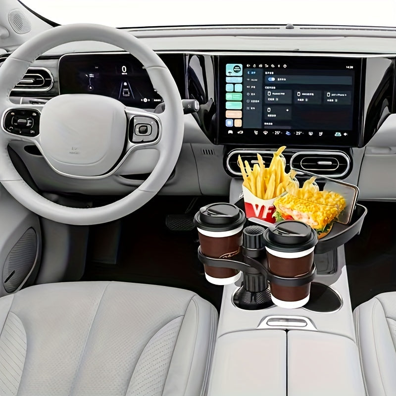 Car Mobile Phone Bracket Tray Beverage Coffee Small Dining Table Food Storage Rack Water Cup Plate Bracket