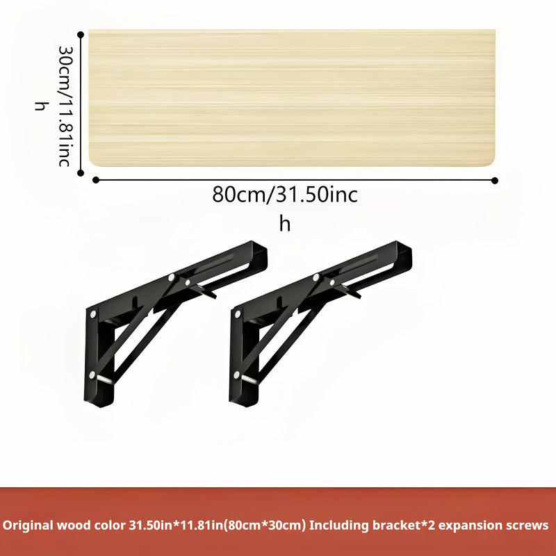 Space-Saving White Wooden Wall-Mounted Folding Desk - Adjustable & Foldable Computer Monitor and Laptop Stand with Cork Material, Ideal for Home & Office Organization, Perfect for Kitchen, Dorms
