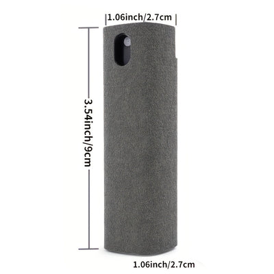 2in1 Microfiber Screen Cleaner Spray Bottle Set, Suitable for Mobile Phone and Computer Microfiber Cloth Wiper, Suitable for iPhone Cleaning Glasses Wiper