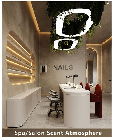 Waterless Essential Oil Diffuser for Home & Hotel, Spa, Office – Max 3000 sq ft Coverage, 2*160ml Capacity, Hotel Series Nebulizing Diffuser with Intelligent Aroma Air Dispersion, Wall-Mountable Design, Ultra-Quiet 35dB Whi