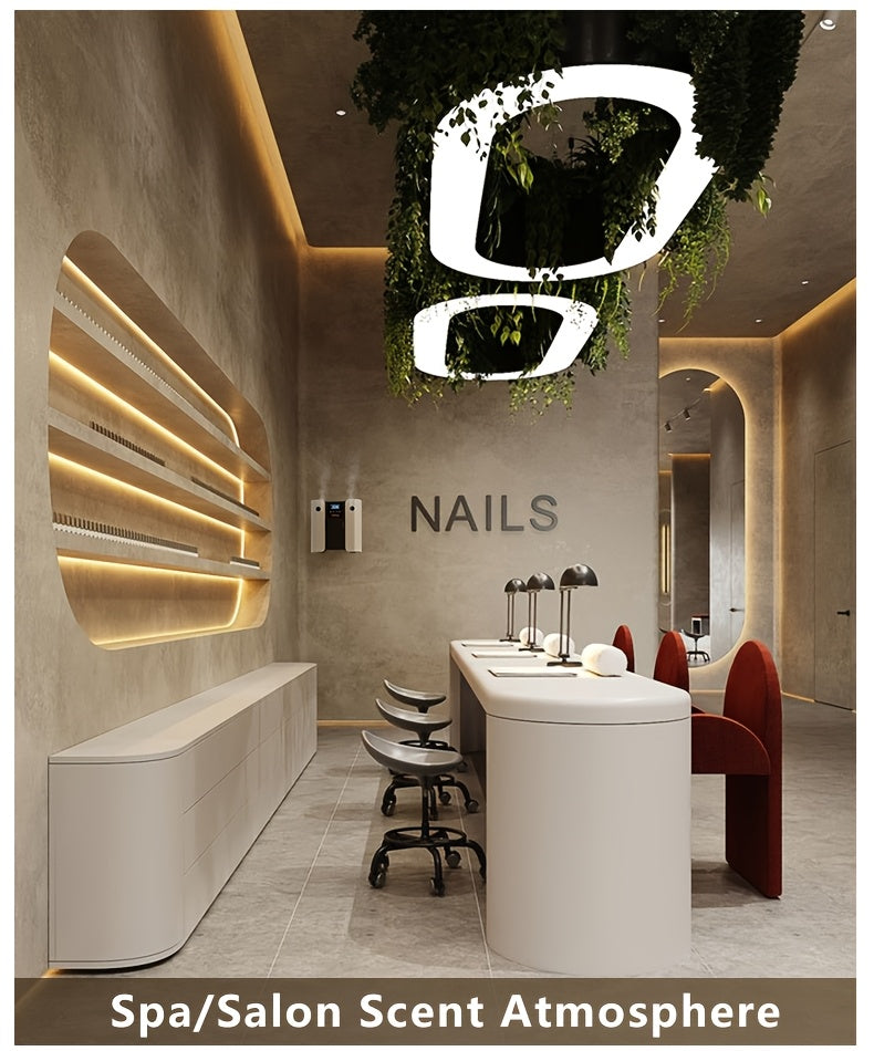 Waterless Essential Oil Diffuser for Home & Hotel, Spa, Office – Max 3000 sq ft Coverage, 2*160ml Capacity, Hotel Series Nebulizing Diffuser with Intelligent Aroma Air Dispersion, Wall-Mountable Design, Ultra-Quiet 35dB Whi