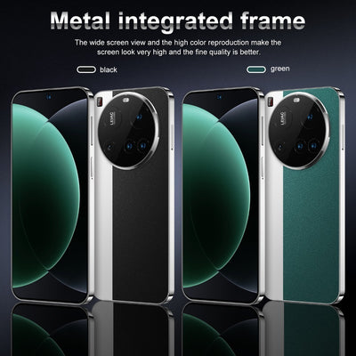 Ultra-thin 8GB + 256GB smartphone, supports expansion of 128GB, Android 13/ Equipped with a 7.3-inch screen, dual SIM design, 1440 x 3200 resolution, up to 6800mAh long-lasting battery, equipped with charger + USB cable + hea