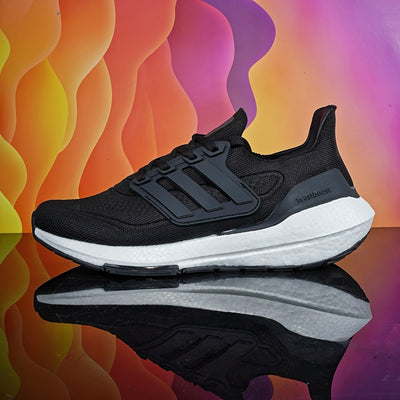 Men's Sneakers - All-Season Non-Slip Cushioned Platform Sneakers with Breathable Upper, Cushioned Midsole - White/Orange Accent Joggers for Gym, Running, Everyday - Lace-Up Closure - Ideal Gift for Athletes & Casual Wearers,