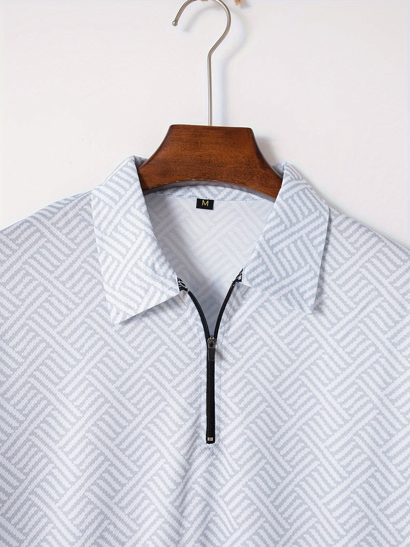 تي شيرت رجالي بأكمام قصيرة + شورت بدلة رياضية كاجوال باللون الأزرق