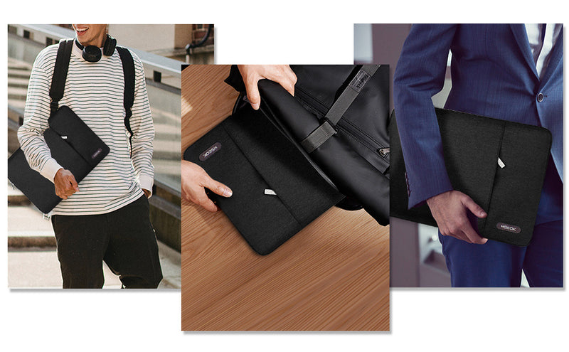 حقيبة كمبيوتر محمول فاخرة من قطعة واحدة - مقاس 13.0-15.6 بوصة مقاومة للماء، تمتص الصدمات، مضادة للخدش، مبطنة بشكل ناعم للأعمال والمدرسة والتنقل والسفر - هدية مثالية لعيد الحب والطلاب والمحترفين