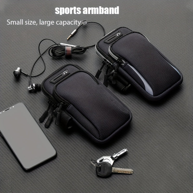 Outdoor Sports Armband - Universal Adjustable Sports Arm Case for Running, Hiking, Cycling, and Travel - Multi-Functional Mobile Phone Arm Bag