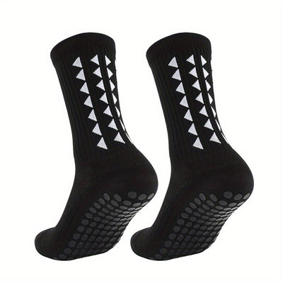 2/5/10 Pairs of Non-Slip Grip Socks for Men And Women, Suitable for Sports Like Football, Basketball, Baseball, Rugby, Soccer, Cycling, Running, Hiking, Tennis, And Skateboarding. These Professional Athletic Socks Feature a B