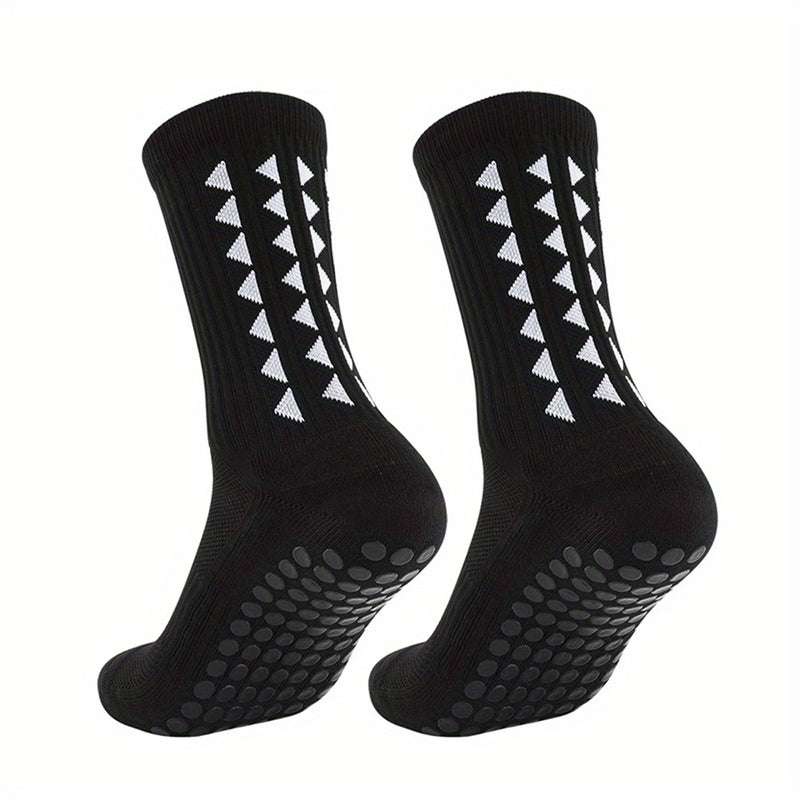 2/5/10 Pairs of Non-Slip Grip Socks for Men And Women, Suitable for Sports Like Football, Basketball, Baseball, Rugby, Soccer, Cycling, Running, Hiking, Tennis, And Skateboarding. These Professional Athletic Socks Feature a B
