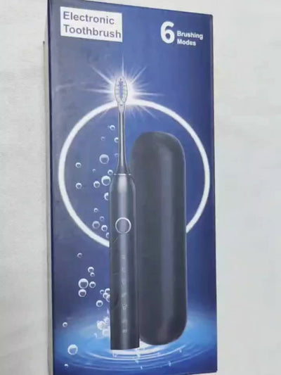 Adult Sonic Electric Toothbrush 8 Brush Head Set, Includes Storage Box + Toothbrush Holder, 6 Cleaning Modes, Smart Timer, Suitable for Sensitive Gums, Travel Outdoor, Life, USB Charging, 2025 Christmas Gift, New Year, Valent