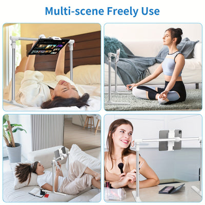 Elevate Your Screen Time: Bedside Tablet Stand with Stable Design and Adjustable Height - Perfect for Relaxing at Home