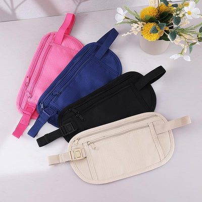 1pc Ultra-Thin Anti-Theft Women'S Running Waist Bag, Lightweight Fitness Belt Bag, Simple Design, Durable Zipper, Solid Color, Zipper Closure, for Business Casual, Christmas, Easter, Mother'S Day, Independence Day, Thanksgivi