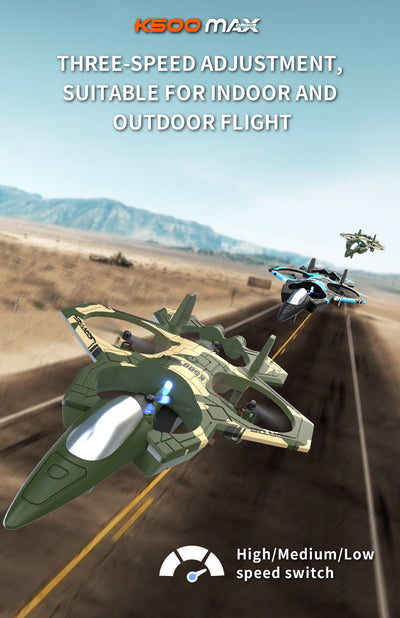 K500MAX RC Drone with 360° Flips, Throw Start, Altitude Hold, One-Key Speed Switch, Crash Resistant Design, RGB Lights, Headless Mode, 6-8 Minute Battery Life, 3m/s Max Speed, Usb Charging, Outdoor Flying, Stunt Enthusiasts,