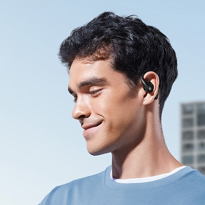 Soundcore AeroFit Pro Wireless Earbuds, Open-Ear Design for Comfortable Long-Term Wear, Strong Sound Quality, 2-in-1 Use, Built-in Microphone, 16.2mm Speakers, USB-C Charging, Ideal for Running and Outdoor Activities, Outdoor