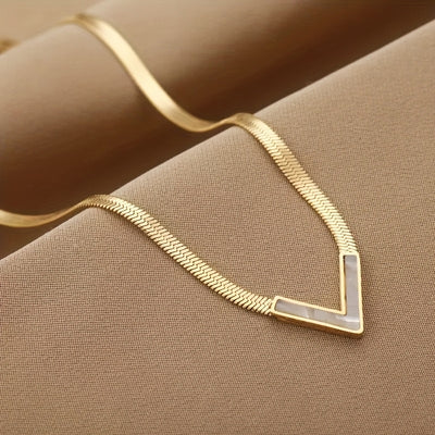 High-quality stainless steel Golden Women's necklace, anti-fading, comfortable and versatile, simple and elegant, high-quality fashionable Women's earrings, jewelry accessories for daily wear parties, are exquisite gifts for