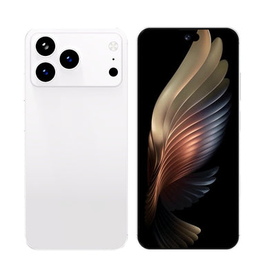 I17 Pro Max The global version of the smartphone, equipped with the Android 14 system, features a 6.8-inch high-definition screen, 12GB of RAM and 512GB of storage space, 72MP + 108MP cameras. It is a mobile smartphone.