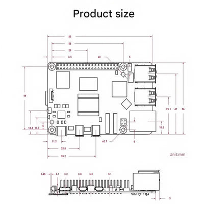 Raspberry Pi 5 2G/4G/8G/16G Raspberry Pi 1B/2B/3A+/3B/3B+/4B