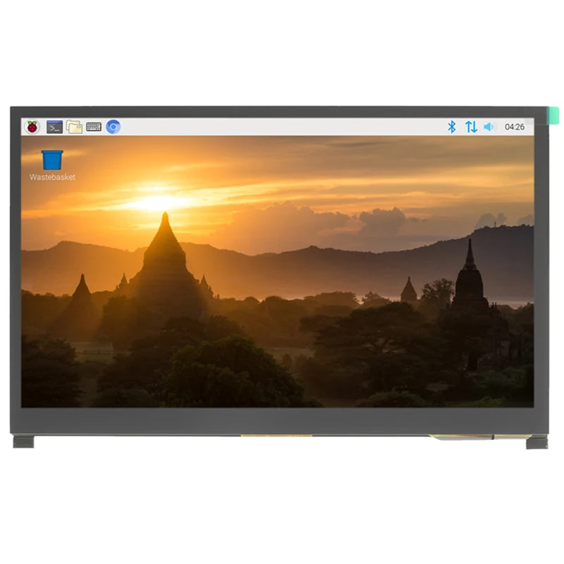 شاشة Raspberry Pi 5 LCD تعمل باللمس IPS مقاس 10.1 بوصة بدقة 1024X600 ومتوافقة مع HDMI لجهاز كمبيوتر شخصي صغير Raspberry Pi 3B+ 4B PS4