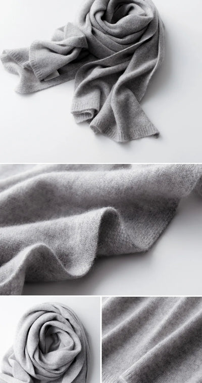 وشاح جديد من الكشمير الخالص ١٠٠٪، محبوك للنساء، مناسب للشتاء والخريف. أنيق وعصري! وشاح من الكشمير الخالص ١٠٠٪ للرجال والنساء.