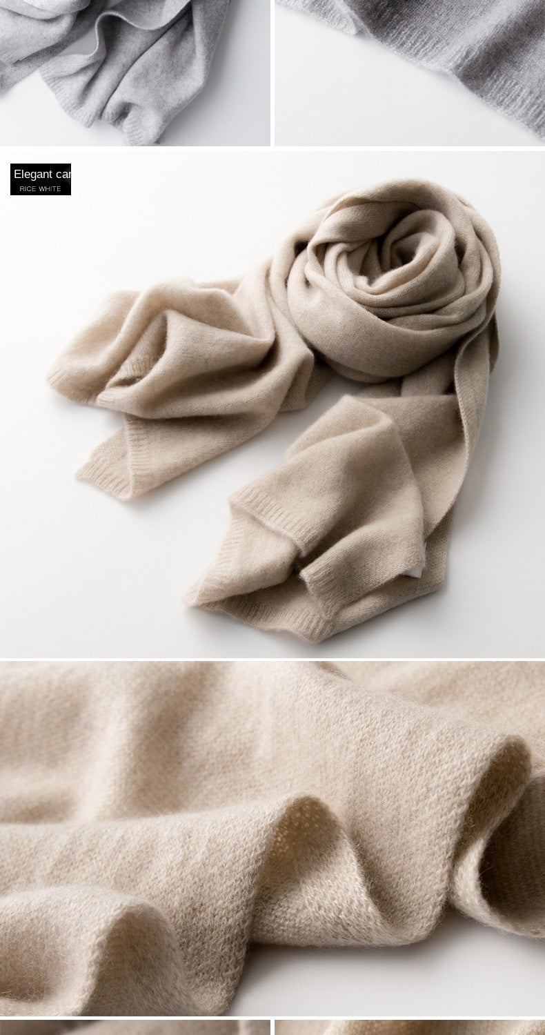 وشاح جديد من الكشمير الخالص ١٠٠٪، محبوك للنساء، مناسب للشتاء والخريف. أنيق وعصري! وشاح من الكشمير الخالص ١٠٠٪ للرجال والنساء.