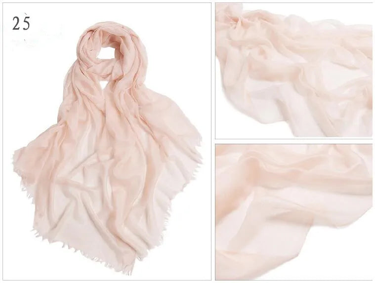 وشاح كشمير 100% من الفئة 400S، ماركة فاخرة، شال كشمير رقيق، مناسب للصيف والشتاء، وشاح كشمير ناعم وطويل للنساء