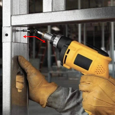 رؤوس مفكات براغي سداسية مغناطيسية مقاس 1/4 بوصة، أدوات يدوية لثقب رأس المثقاب، قضيب تمديد لرأس المثقاب، حامل تغيير سريع، دليل قيادة، برغي، رأس مثقاب