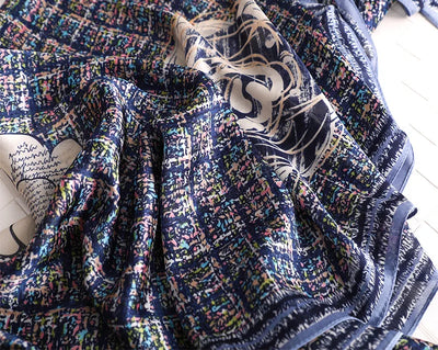 180*90 سم أوشحة حريرية كلاسيكية مطبوعة على الشاطئ الصيفي، شال نسائي، وشاح نسائي، غطاء رأس، وشاح، وشاح شيفون، حجاب نسائي