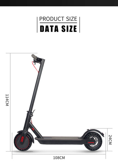 J03 مستودع الصين 8.5 بوصة 250 واط للبالغين 36 فولت سكوتر كهربائي قابل للطي صغير الحجم وخفيف الوزن ومحمول