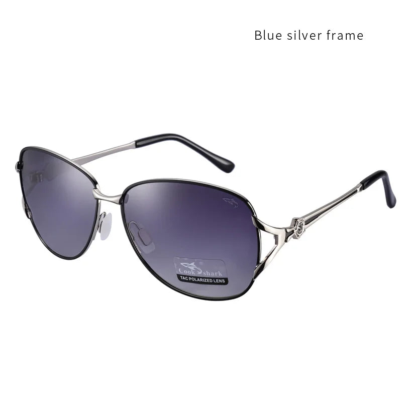 نظارات شمسية جديدة من Cook Shark لعام 2020، نظارات شمسية مستقطبة للسيدات، نظارات قيادة خفيفة للغاية، نظارات كلاسيكية