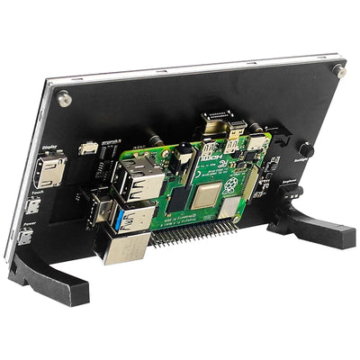 شاشة Raspberry Pi 5 تعمل باللمس مقاس 7 بوصات IPS 1024x600 HD LCD متوافقة مع HDMI لشاشة ثانوية RPI 4B 3B+ OPI 5 AIDA64 PC