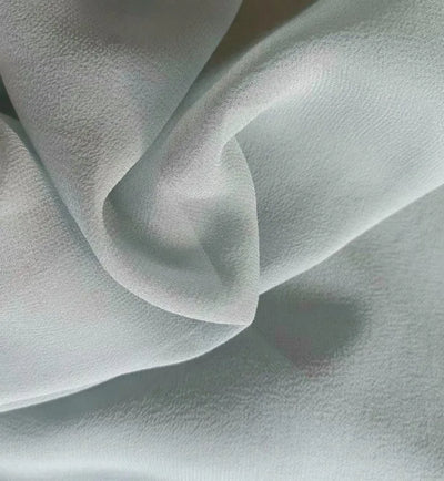 قماش حرير التوت 100%، جورجيت حرير 8 مم، صباغة خضراء، تقنية منسوجة، فساتين نسائية، حفلات زفاف، حقائب، ملابس للبنات