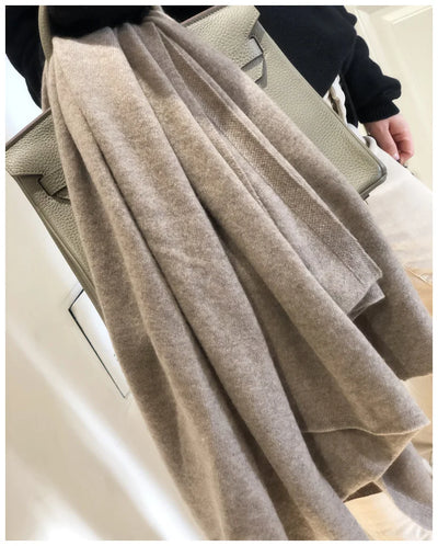 وشاح جديد من الكشمير الخالص ١٠٠٪، محبوك للنساء، مناسب للشتاء والخريف. أنيق وعصري! وشاح من الكشمير الخالص ١٠٠٪ للرجال والنساء.