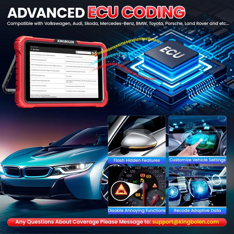 New Arrival K10 Elite All System OBD2 Scan Tool Topology Map Automotive ECU Coding Scanner Upgrade of KINGBOLEN K10