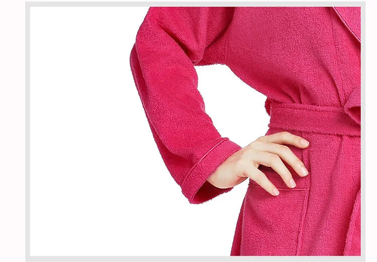 رداء حمام قطني 100%، رداء حمام ناعم للجنسين، رداء حمام رجالي ونسائي، رداء نوم، رداء حمام منزلي غير رسمي للرجال