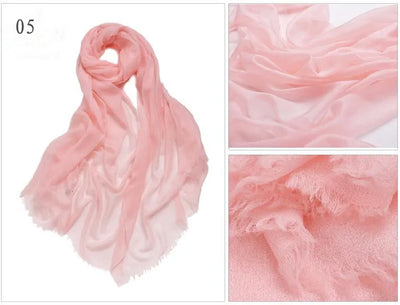 وشاح كشمير 100% من الفئة 400S، ماركة فاخرة، شال كشمير رقيق، مناسب للصيف والشتاء، وشاح كشمير ناعم وطويل للنساء