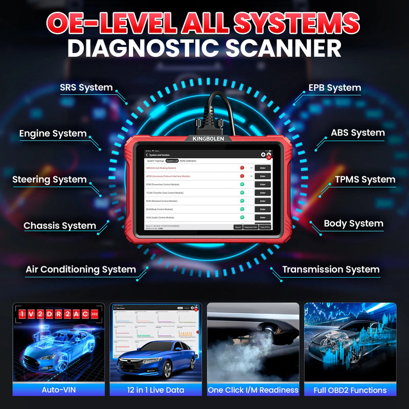 New Arrival K10 Elite All System OBD2 Scan Tool Topology Map Automotive ECU Coding Scanner Upgrade of KINGBOLEN K10